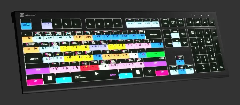 Tastierë LogicKeyboard Astra 2 Pro UK për Avid Media Composer, PC - 4