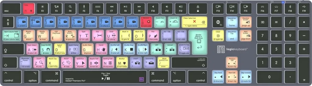 Tastierë LogicKeyboard LKB-PPROCC-TM-UK, full-size, Bluetooth, QWERTY, gri titanium - 1