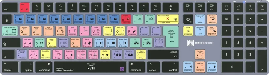 Tastierë LogicKeyboard LKB-PPROCC-TM-UK, full-size, Bluetooth, QWERTY, gri titanium - 2