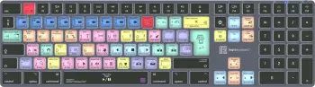 Tastierë LogicKeyboard LKB-PPROCC-TM-UK, full-size, Bluetooth, QWERTY, gri titanium