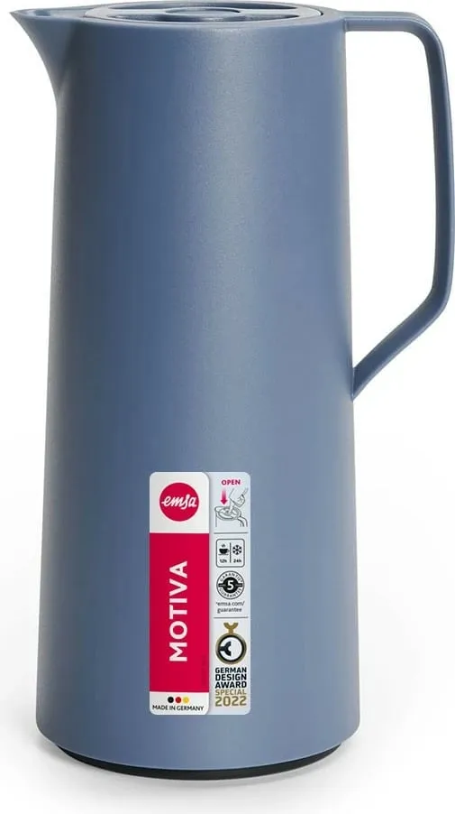 Termos Emsa Motiva Quick Press 1L nordic blue - 5