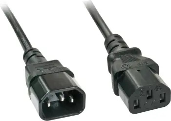 Kabllo energjie LINDY IEC C14 në C13 2m e zezë