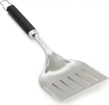 Spatulë BBQ Weber 6762, çelik inox, dorezë e zezë