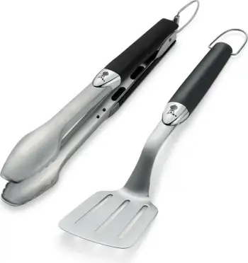 Set veglash për grill Weber 6645, 2 pjesë, inox/zezë