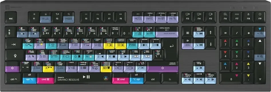Tastierë LogicKeyboard Astra 2 Davinci Resolve UK Mac - 1
