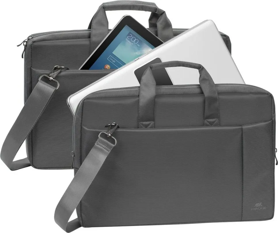 Mbështjellës laptop RIVACASE Central 17.0" gri - 3