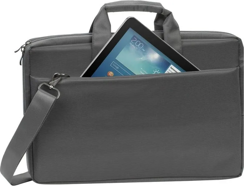 Mbështjellës laptop RIVACASE Central 17.0" gri - 4