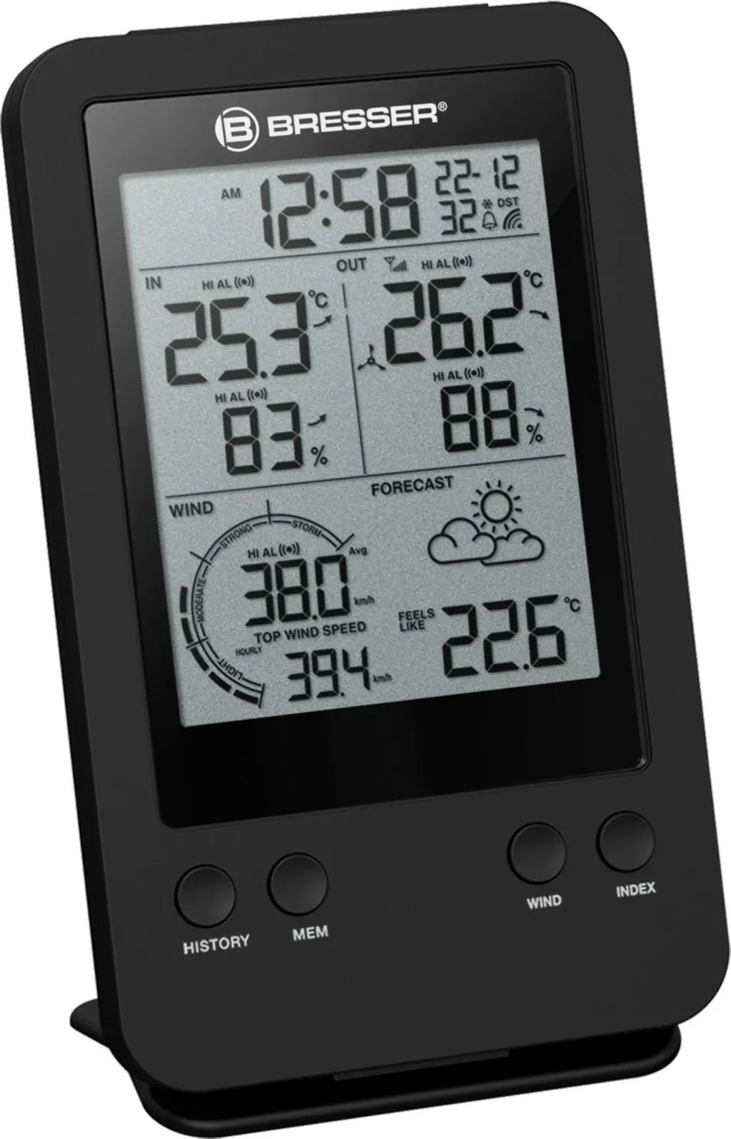 Stacion moti Bresser Windmesser 3-in-1, digjital, i zi - 3