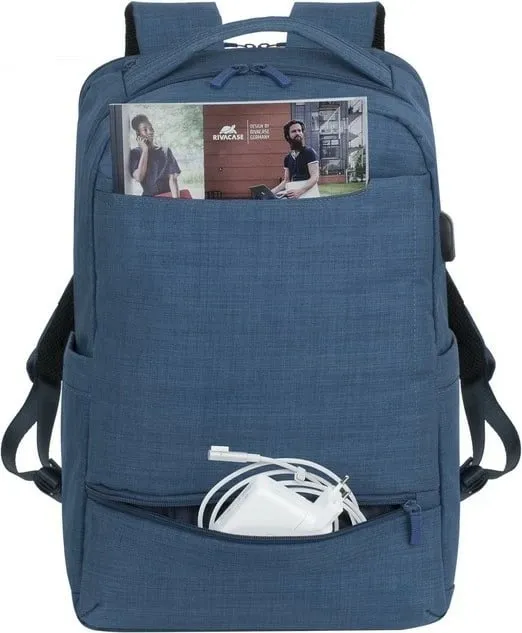 Çantë shpine RIVACASE NB Rucksack Biscayne 17.3" blu - 7