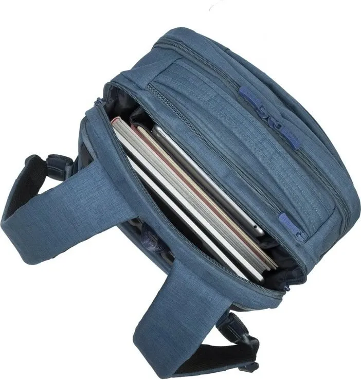Çantë shpine RIVACASE NB Rucksack Biscayne 17.3" blu - 10