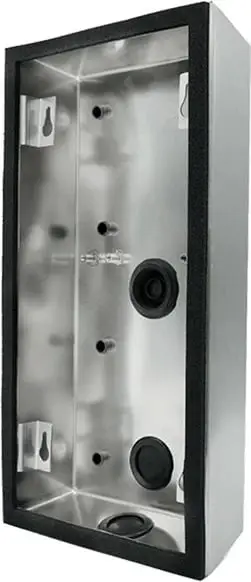 Kasë DoorBird D2101V, çelik inox, montim në mur, e zezë/çelik