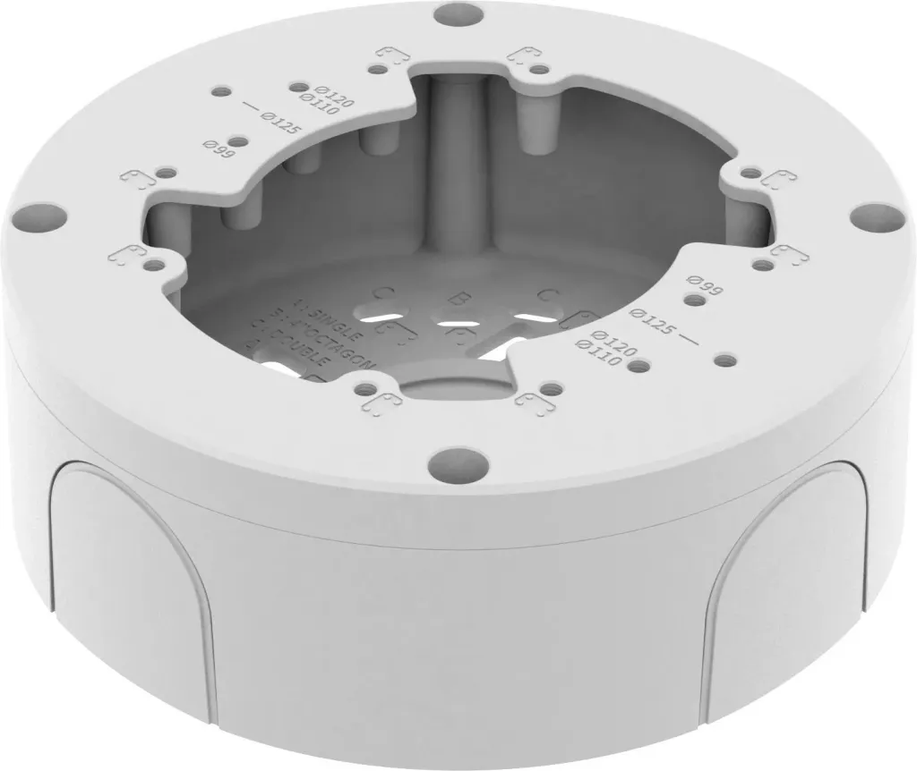 Kuti lidhëse Hanwha SBV-140BW, për kamera dome, alumin, 14.3 cm, e bardhë - 1