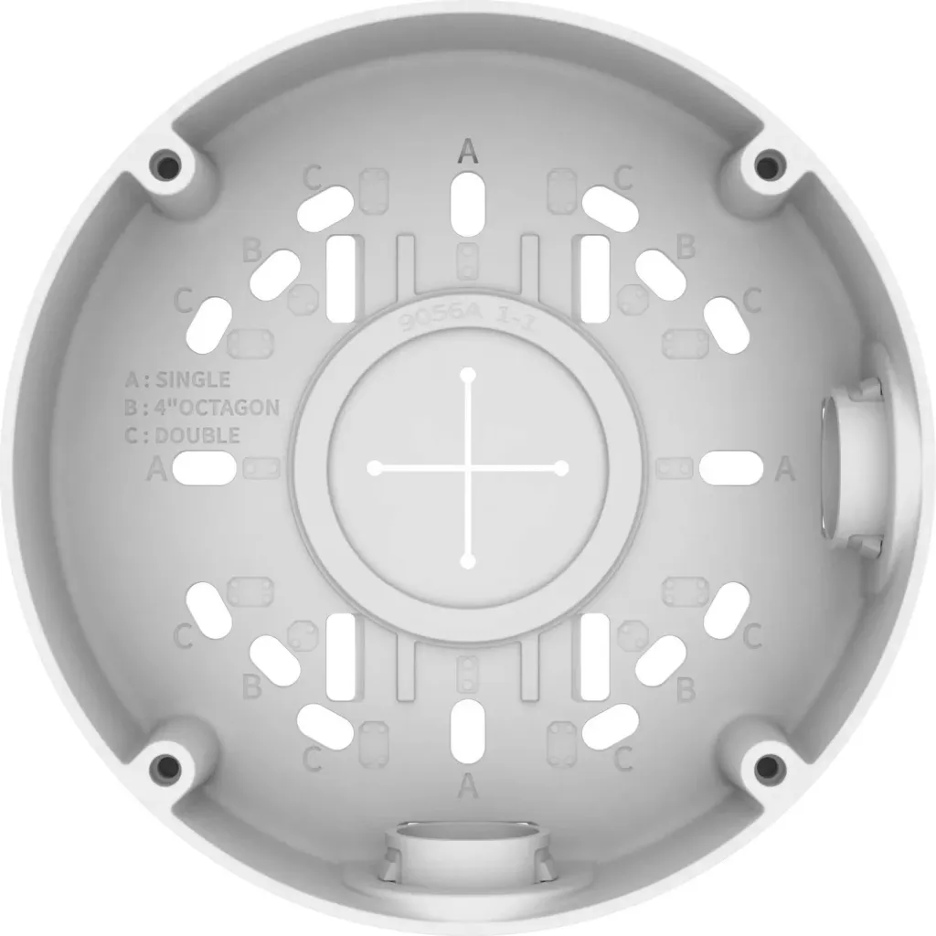 Kuti lidhëse Hanwha SBV-140BW, për kamera dome, alumin, 14.3 cm, e bardhë - 3