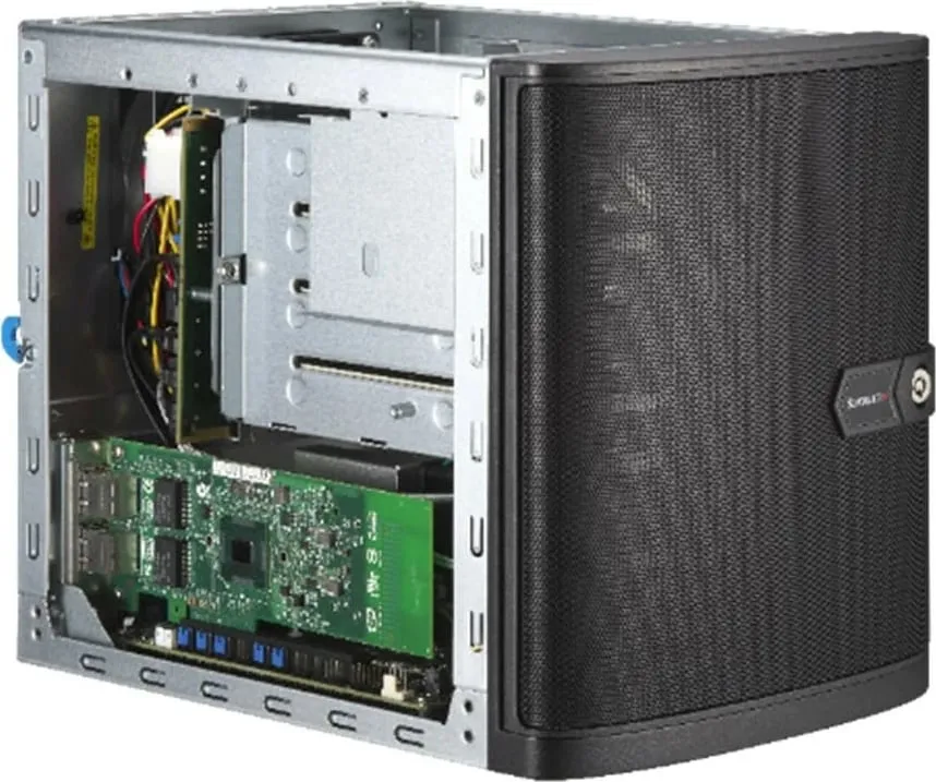 Kasë serveri Super Micro Micro Tower X13SCL-IF CSE-721TQ-350B2, barebone, e zezë - 1