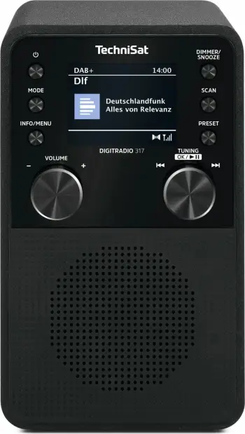 Radio portabile TechniSat DigitRadio 317, DAB+, Bluetooth, e zezë