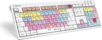 Tastierë LogicKeyboard Avid Pro Tools ALBA UK Mac, full-size, me kabllo, multikolor