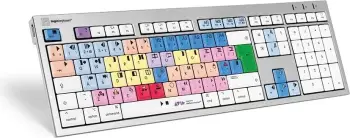 Tastierë LogicKeyboard Avid Media Composer ALBA UK për Mac, mekanike, me ngjyra, USB
