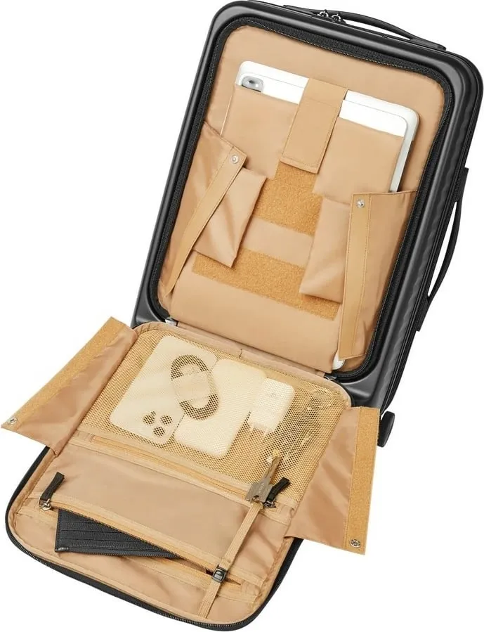 Valixhe kabine RIVACASE 8181 Clark ECO, e zezë - 11