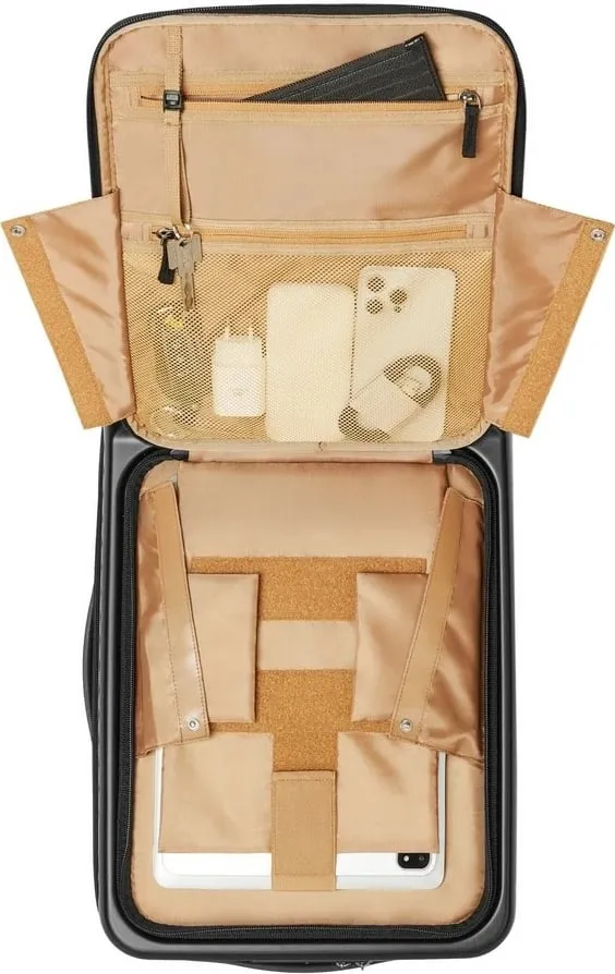 Valixhe kabine RIVACASE 8181 Clark ECO, e zezë - 12