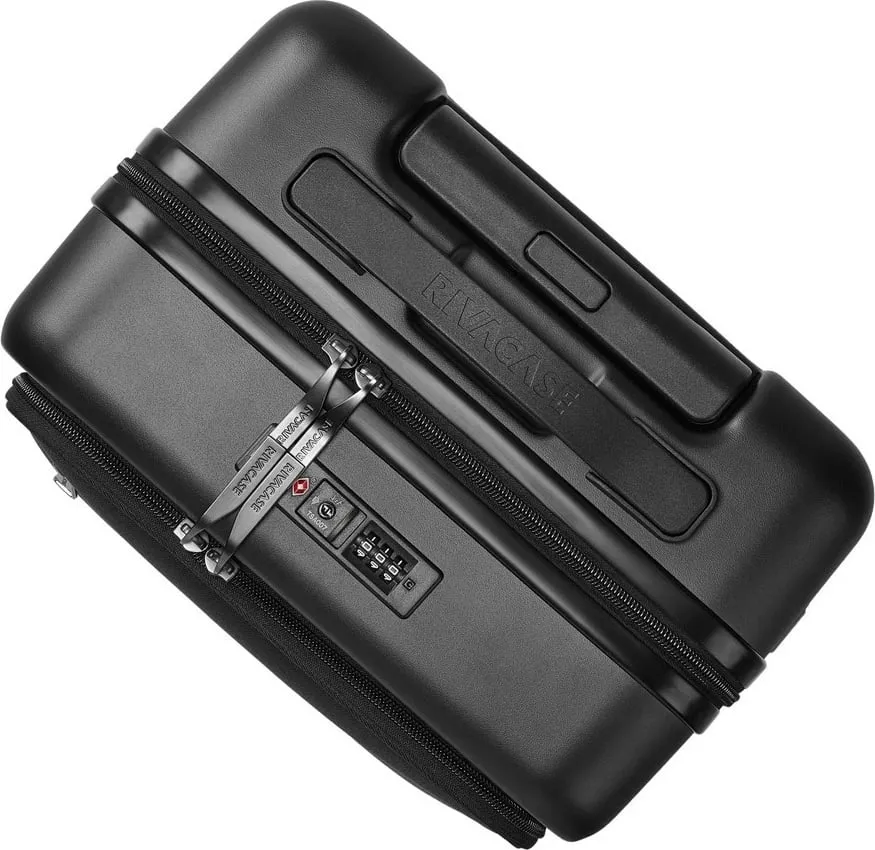 Valixhe kabine RIVACASE 8181 Clark ECO, e zezë - 17