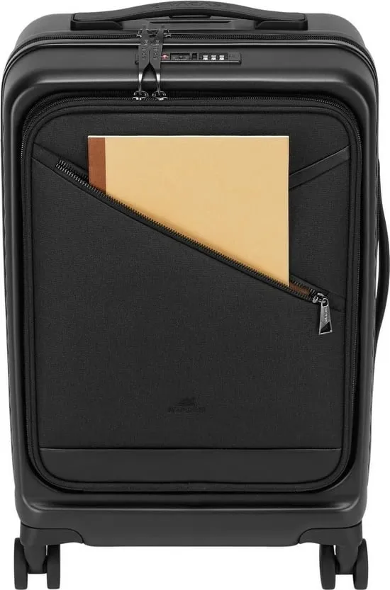 Valixhe kabine RIVACASE 8181 Clark ECO, e zezë - 8