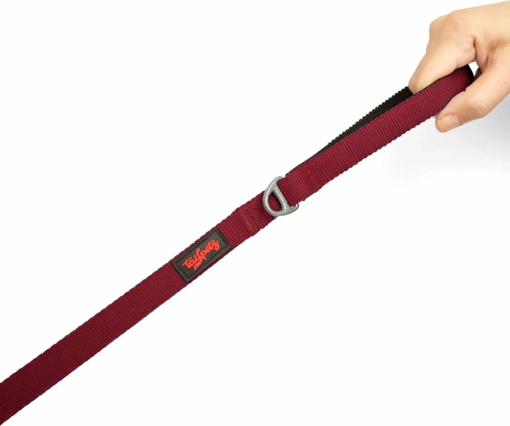 Litar për qen, ngjyrë e kuqe Claret, Paws & Whiskers, Match Small - 2