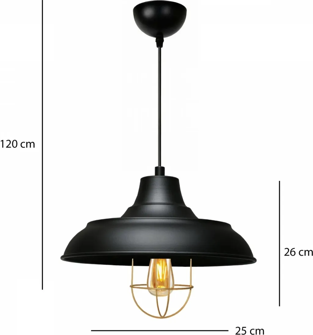 Llambë tavani Opviq, e zezë, AYD-3339 - 3