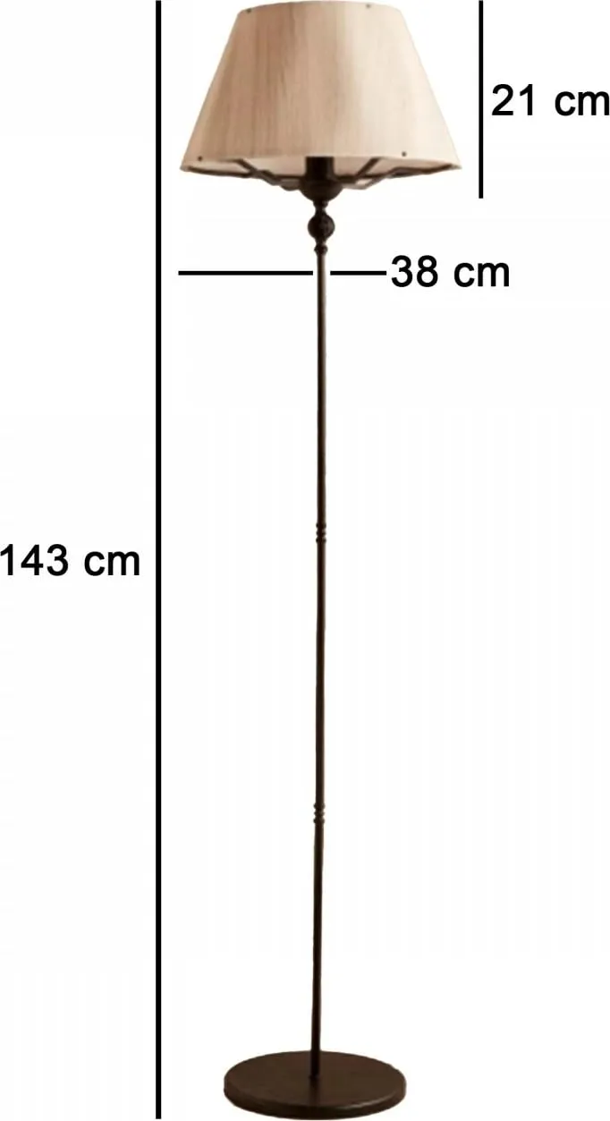 Llambë dyshemeje Opviq, AYD-3485, ngjyrë krem dhe e zezë - 6