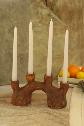Set qiri mbajtës (5 copë), Evila Originals, Odun, ngjyrë kafe