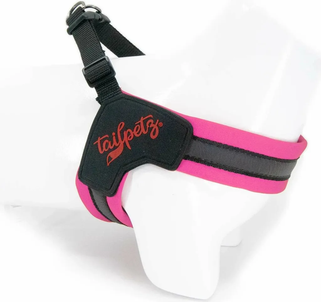 Parzmore për qen, ngjyrë rozë neon, V-Harness - 1