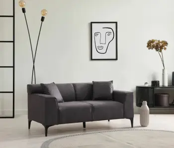Divan dy-vendësh, ngjyrë antracit, Atelier del Sofa, Petra 2