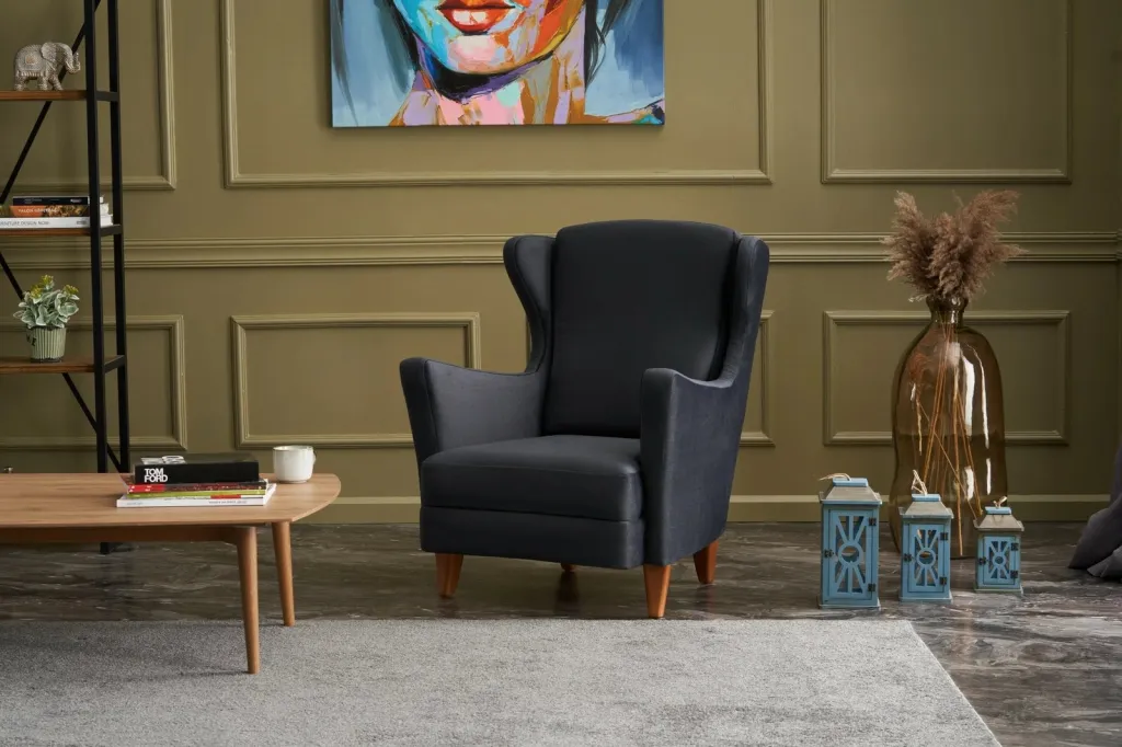 Karrige berjer Lola, ngjyrë antracit, Atelier del Sofa - 2
