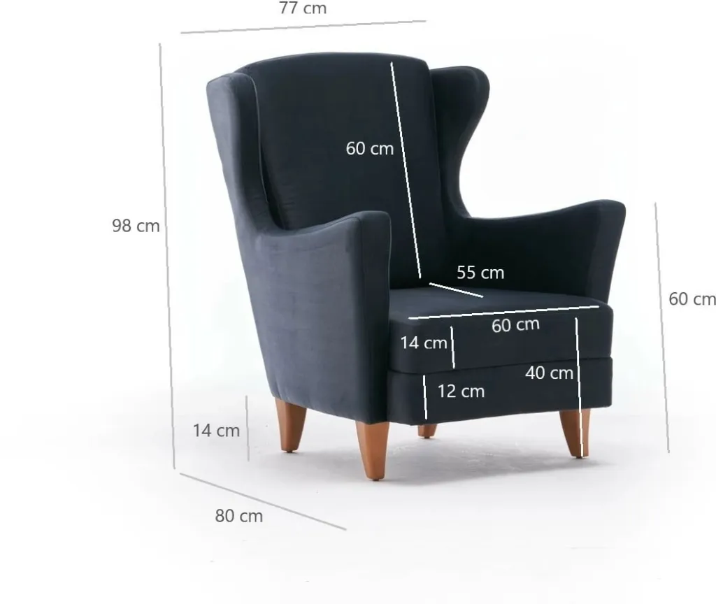 Karrige berjer Lola, ngjyrë antracit, Atelier del Sofa - 6