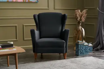 Karrige berjer Lola, ngjyrë antracit, Atelier del Sofa