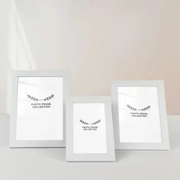 Set kornizash për foto, 3 copë, ngjyrë e bardhë, Evila Originals, 3BFC1009
