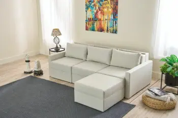 Kënd-sofë krevati Atelier del Sofa, Saros, krem