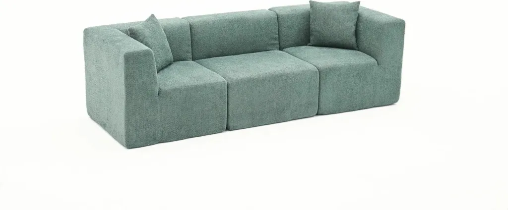 Divan treshe, Atelier del Sofa, i gjelbër, 3 pjesë - 6
