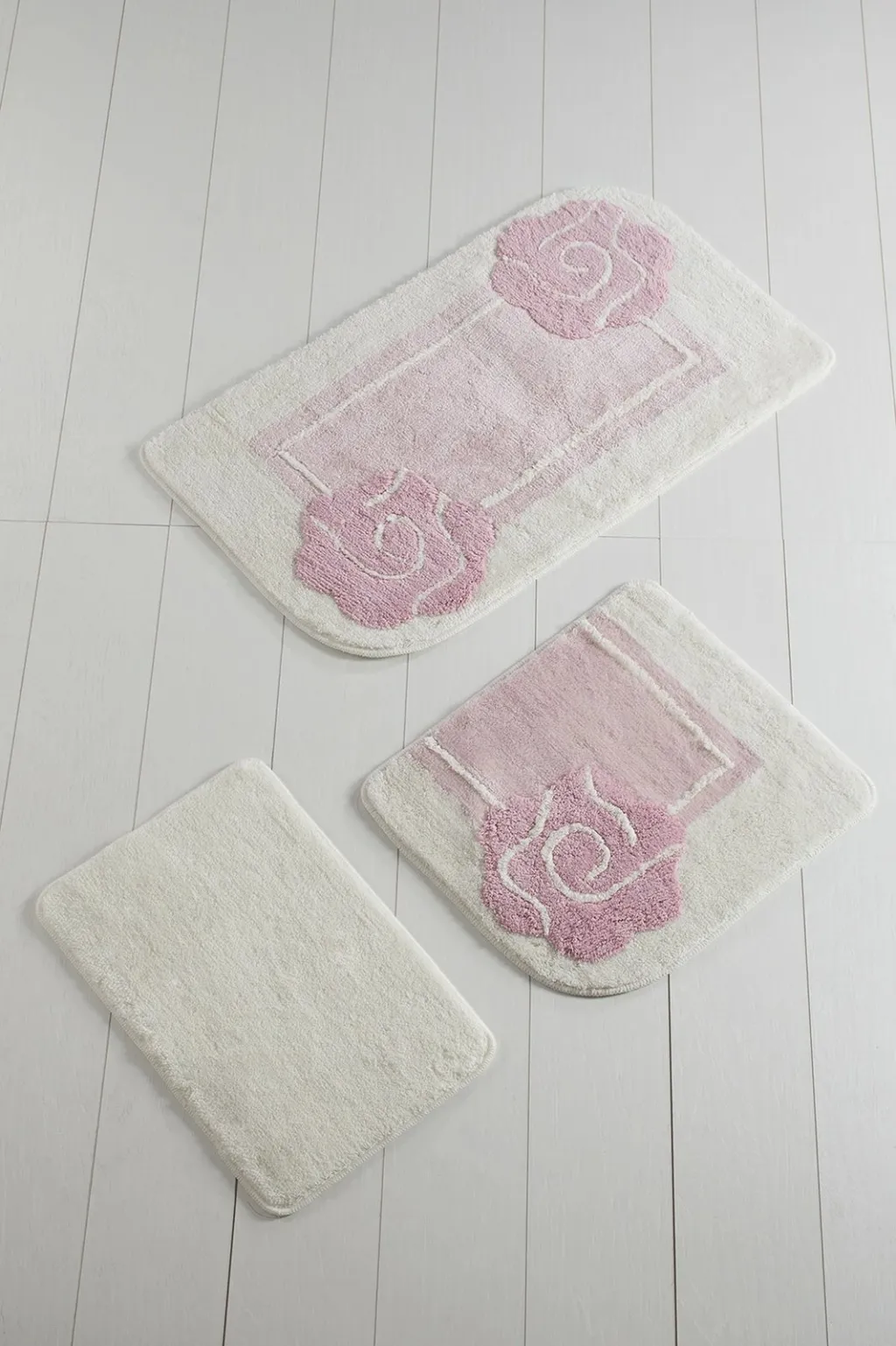Set tapetash për banjo, akrilik, 3 copë, Mijolnir, Dolce, rozë - 1