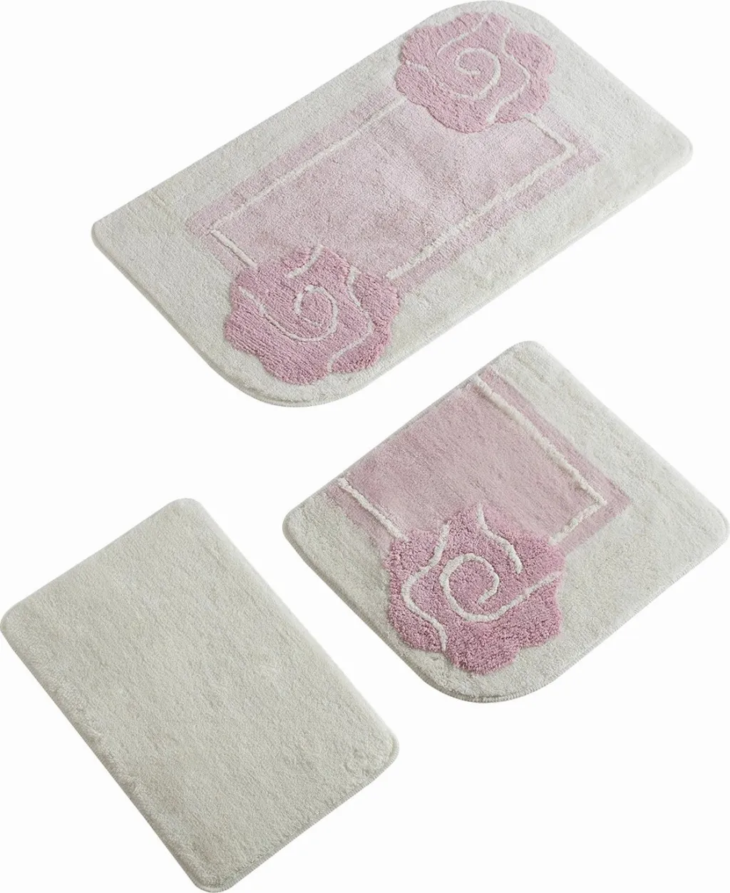 Set tapetash për banjo, akrilik, 3 copë, Mijolnir, Dolce, rozë - 4