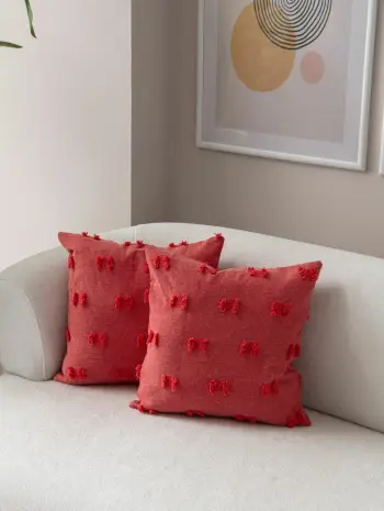 Set mbulesash për jastëkë (2 copë), Evila Originals, Tuffet, e kuqe v3
