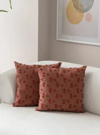 Set mbulesash për jastëkë (2 copë), Evila Originals, Tuffet, ngjyrë e kuqe qeramike v8