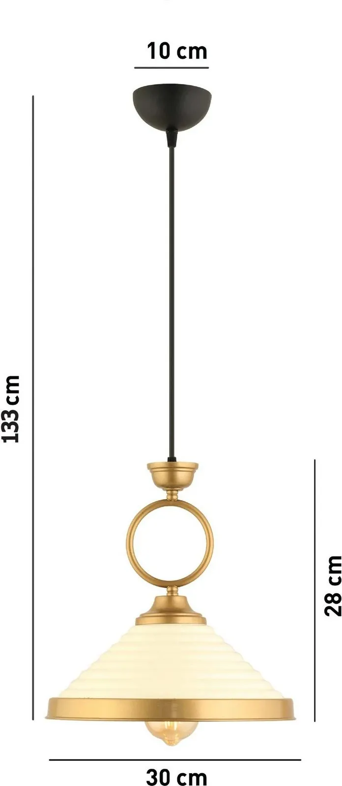 Llambë tavani Opviq, e bardhë, YM-6 - 6