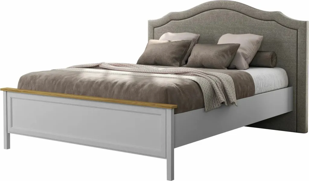 Krevat dopio Skye Decor, krem, lis, gri, FRN-21019 - 5