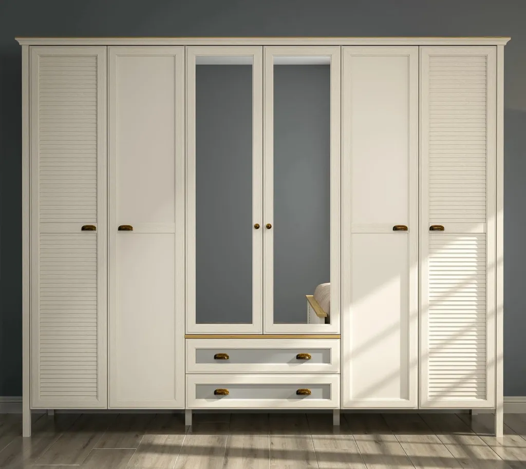 Dollap rrobash Skye Decor, krem, lis, gri, FRN-21007 - 2