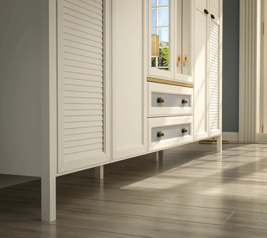 Dollap rrobash Skye Decor, krem, lis, gri, FRN-21007 - 4