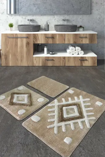 Set tapetesh banjoje akrilike (3 copë), ngjyrë gur, Mijolnir, Punica