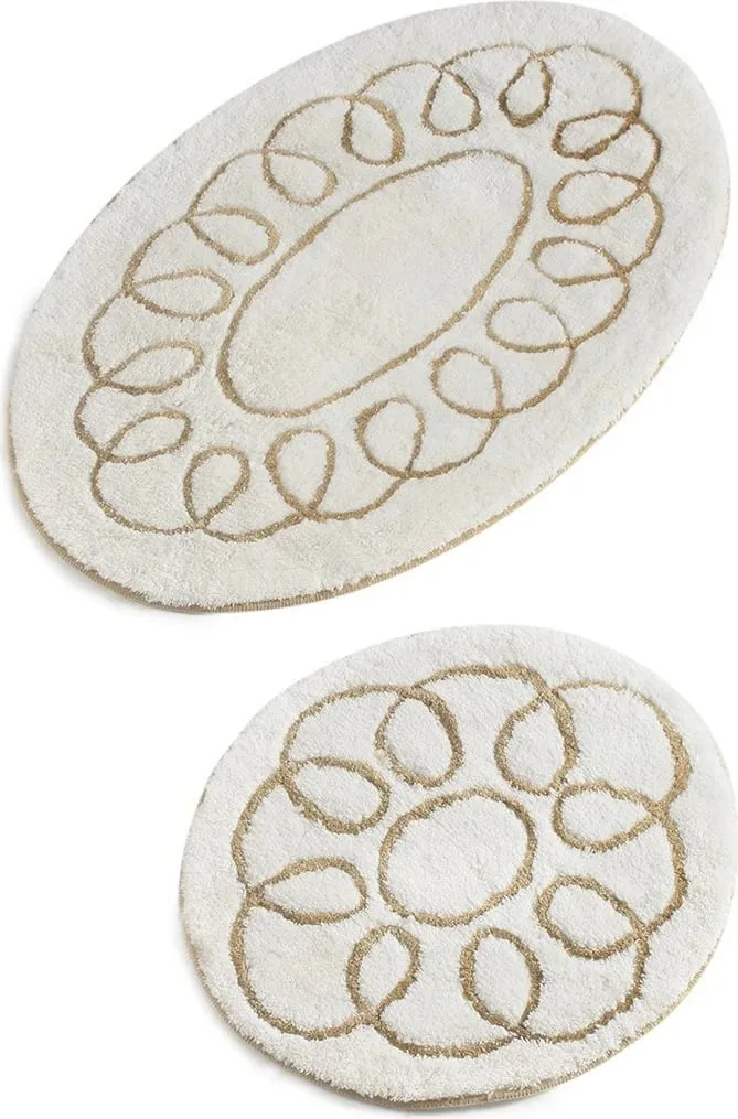 Set tapetash për banjo akrilik (2 copë), Mijolnir, Safir - ecru - 3