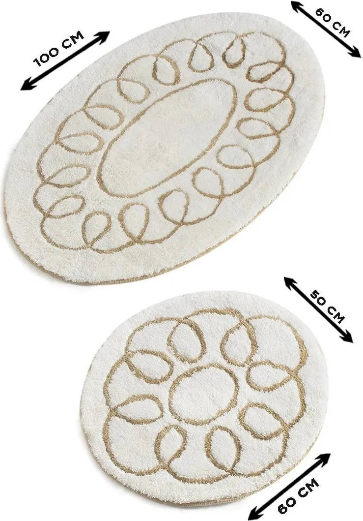 Set tapetash për banjo akrilik (2 copë), Mijolnir, Safir - ecru - 4