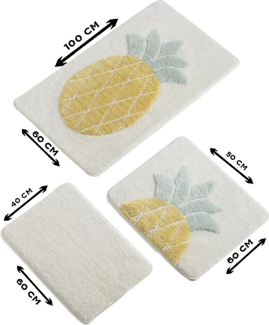 Set tapetash për banjo akrilik (3 copë), Mijolnir, Ananas - 4