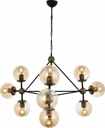 Llambadar Opviq, AV-4258-10BSY, ngjyrë e zezë, antike, 100cm